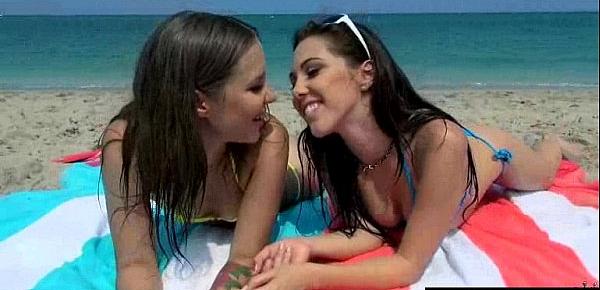  Lesbo Sex Action With Cute Horny Teen Lez Girls (Jenna Sativa & Liza Rowe) video-09